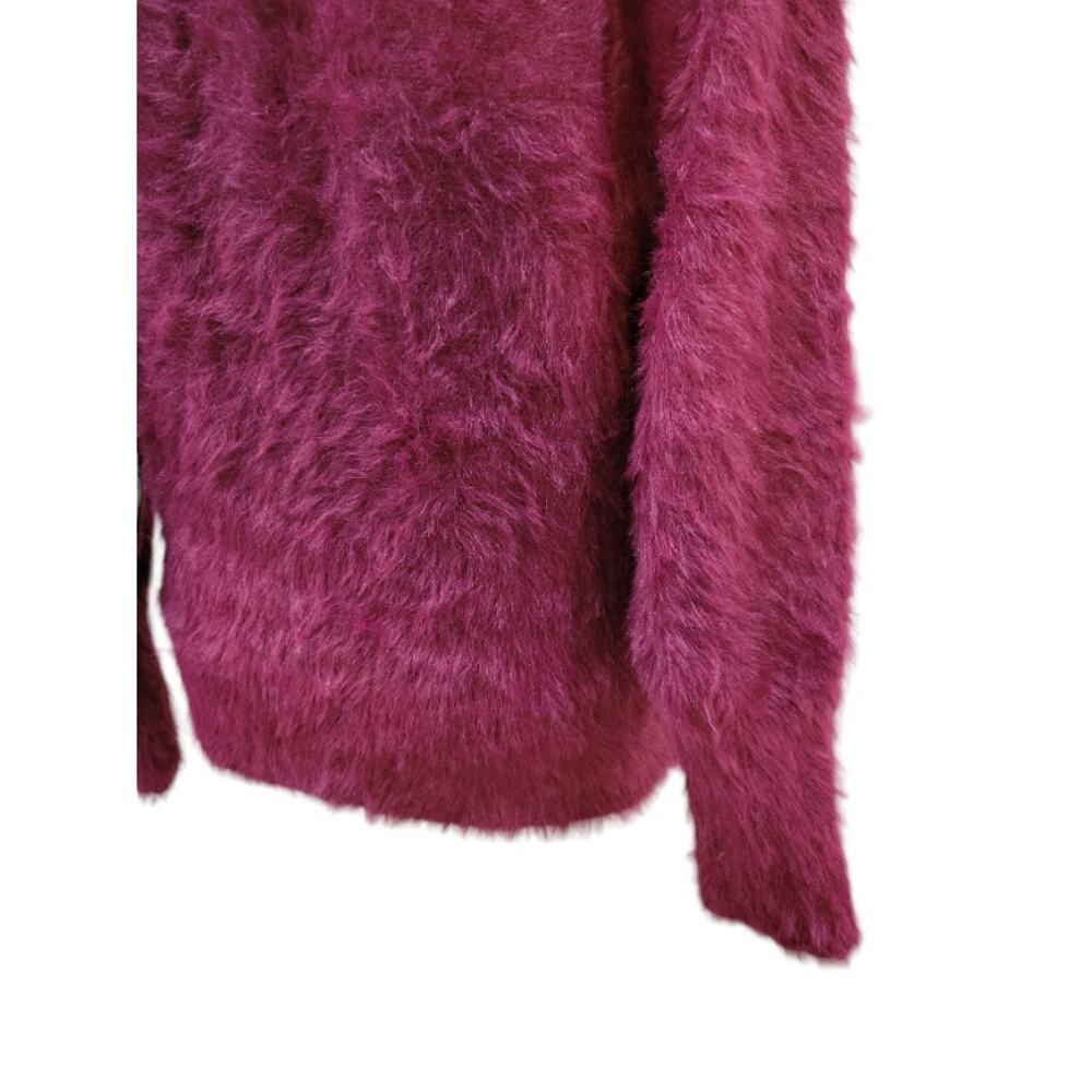 Anthropologie Ember Eyelash Soft Fuzzy Pullover Relaxed Fit Sweater Size Medium - Picture 9 of 12